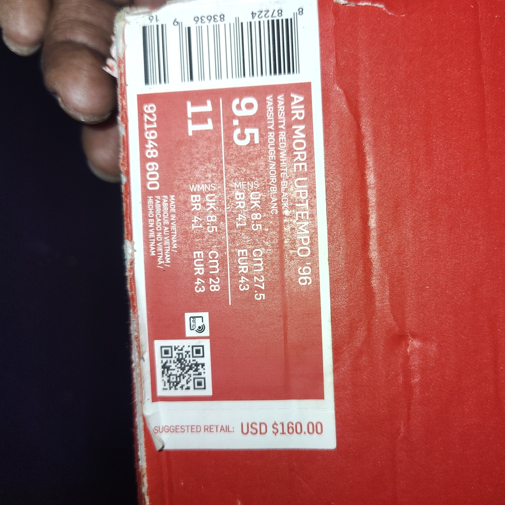 Nike Air More Uptempo '96 Red Box